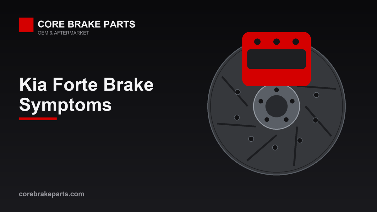 Common brake problems on the Kia Forte