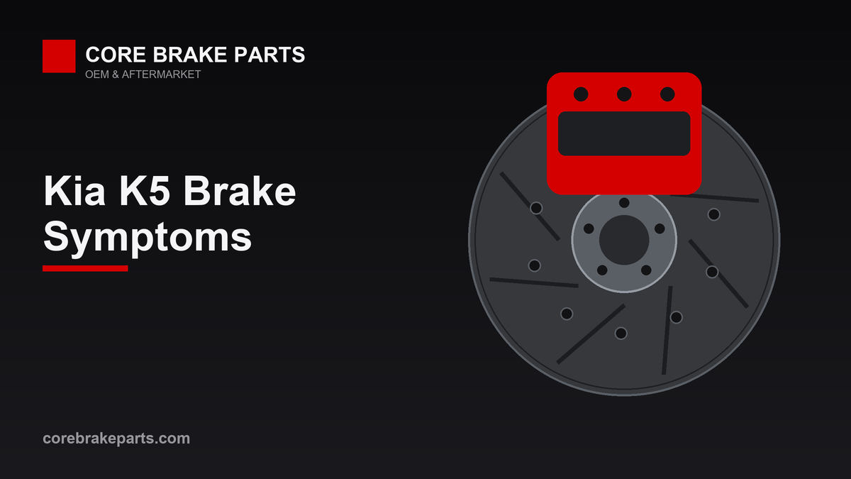 Common brake problems on the Kia K5
