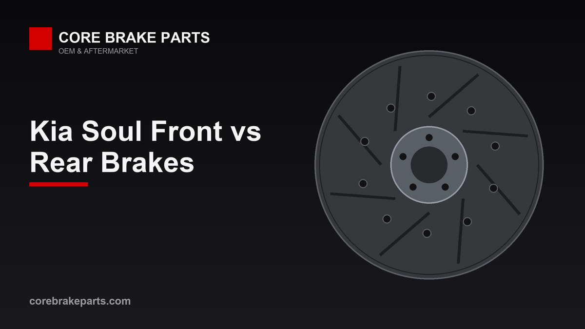 Front and rear disc brake rotors for the 2014-2019 Kia Soul