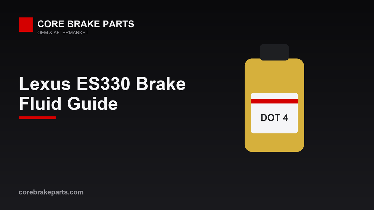 DOT 3 brake fluid guide for the 2004-2006 Lexus ES330