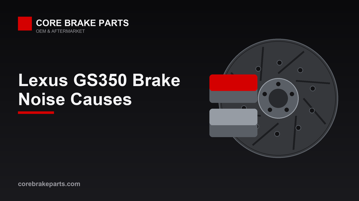 Brake pads and rotors for a 2013-2020 Lexus GS350