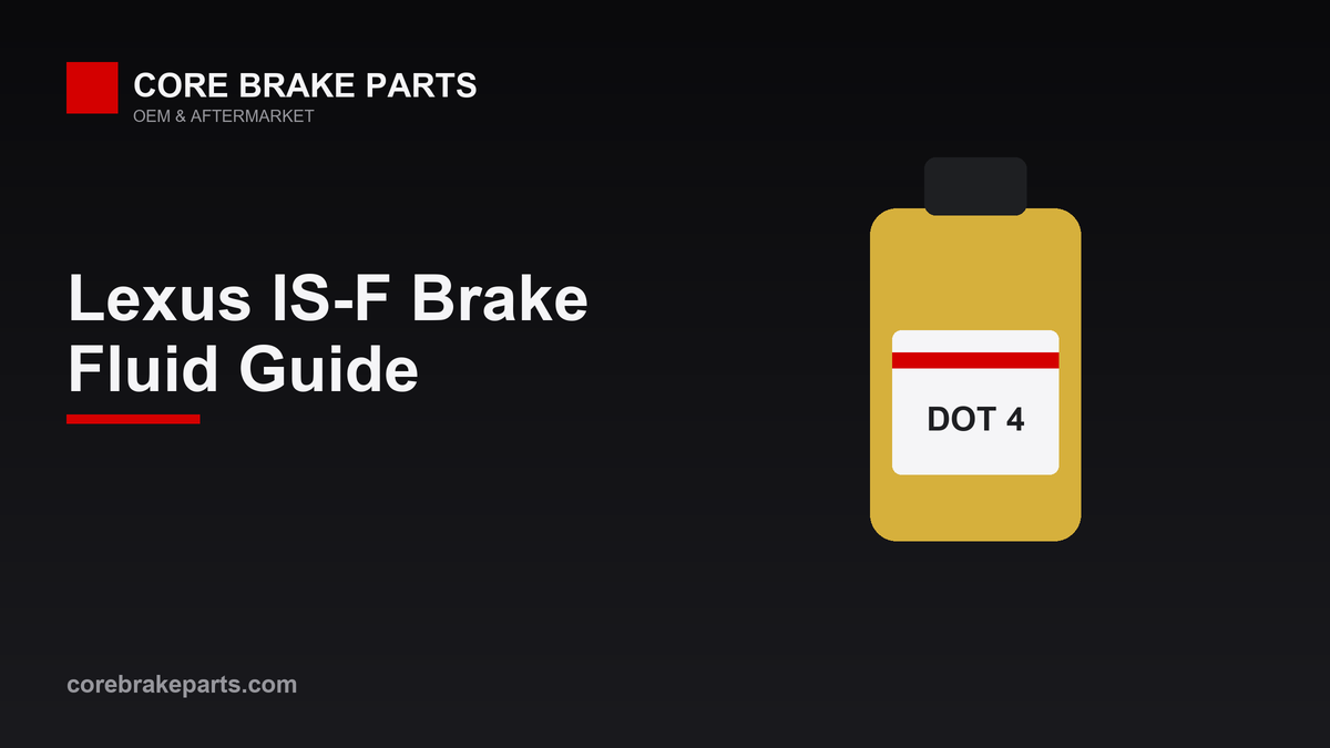 Brake fluid guide for the 2008-2009 Lexus IS-F