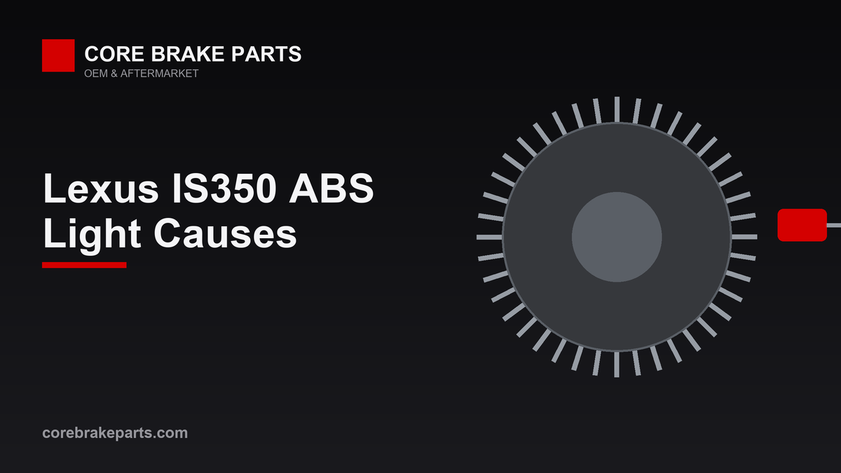 Lexus IS350 ABS warning light causes and fixes diagram