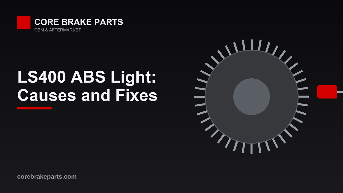 Lexus LS400 ABS warning light causes and fixes diagram
