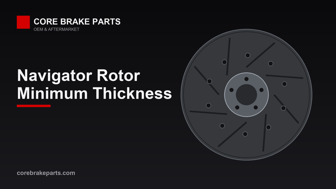 Front and rear brake rotors for a 2010-2017 Lincoln Navigator