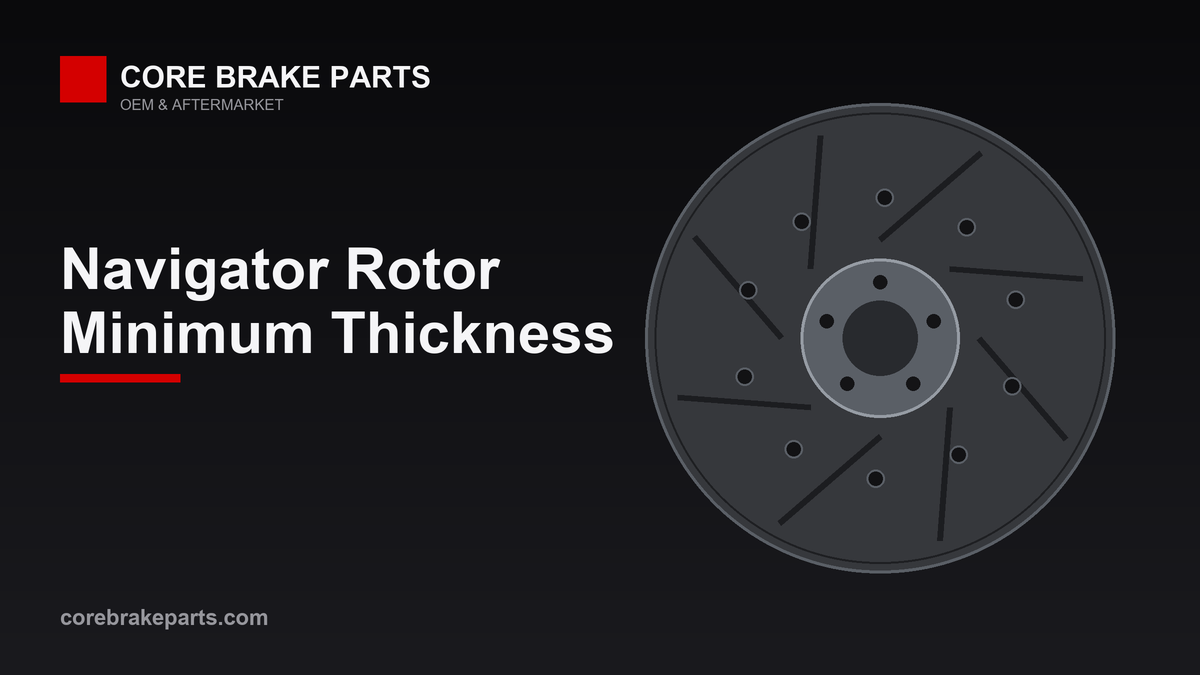 Front and rear brake rotors for a 2010-2017 Lincoln Navigator
