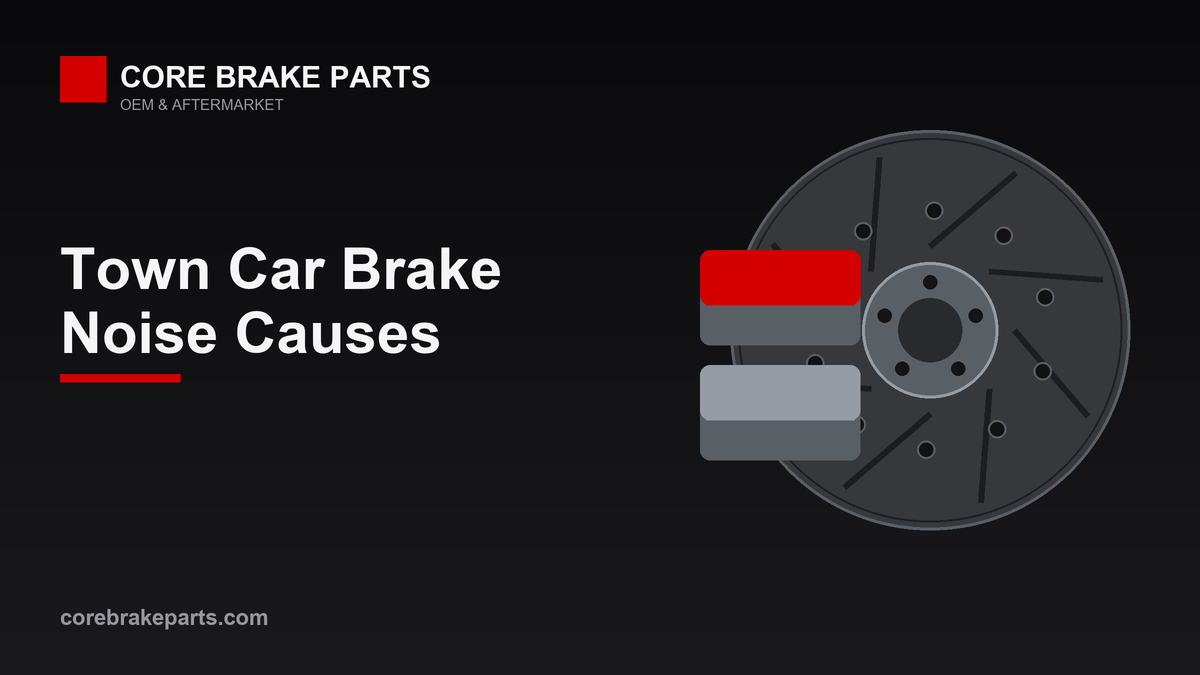 Brake pads and rotors for a 2003-2011 Lincoln Town Car
