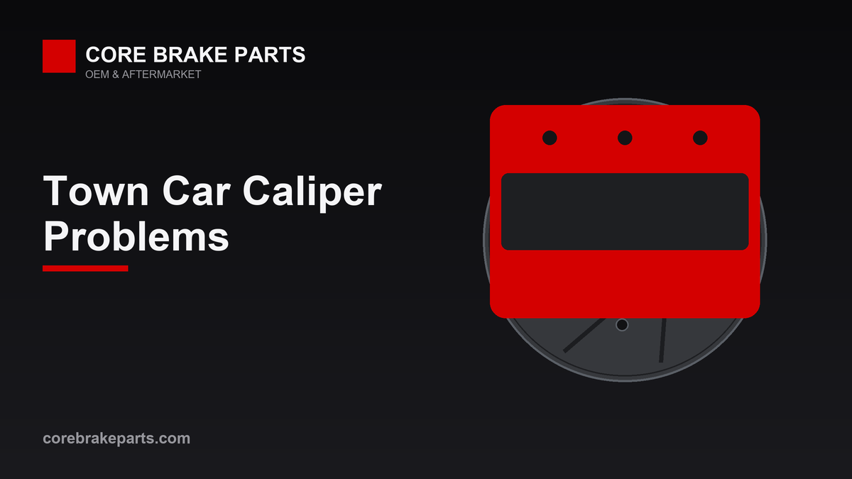 Brake caliper on a disc rotor for a 2003-2011 Lincoln Town Car