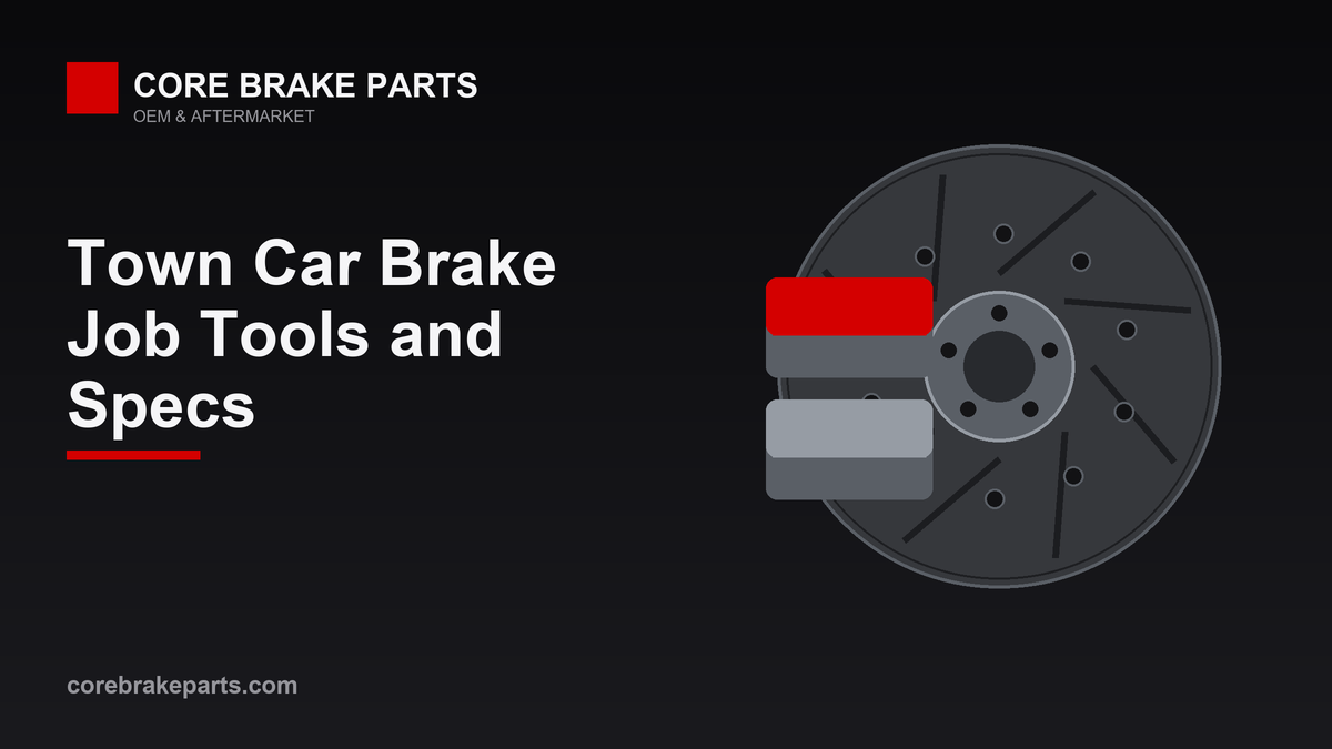 Town Car Brake Job: Tools, Torque and Rotor Specs – CoreBrakeParts.com
