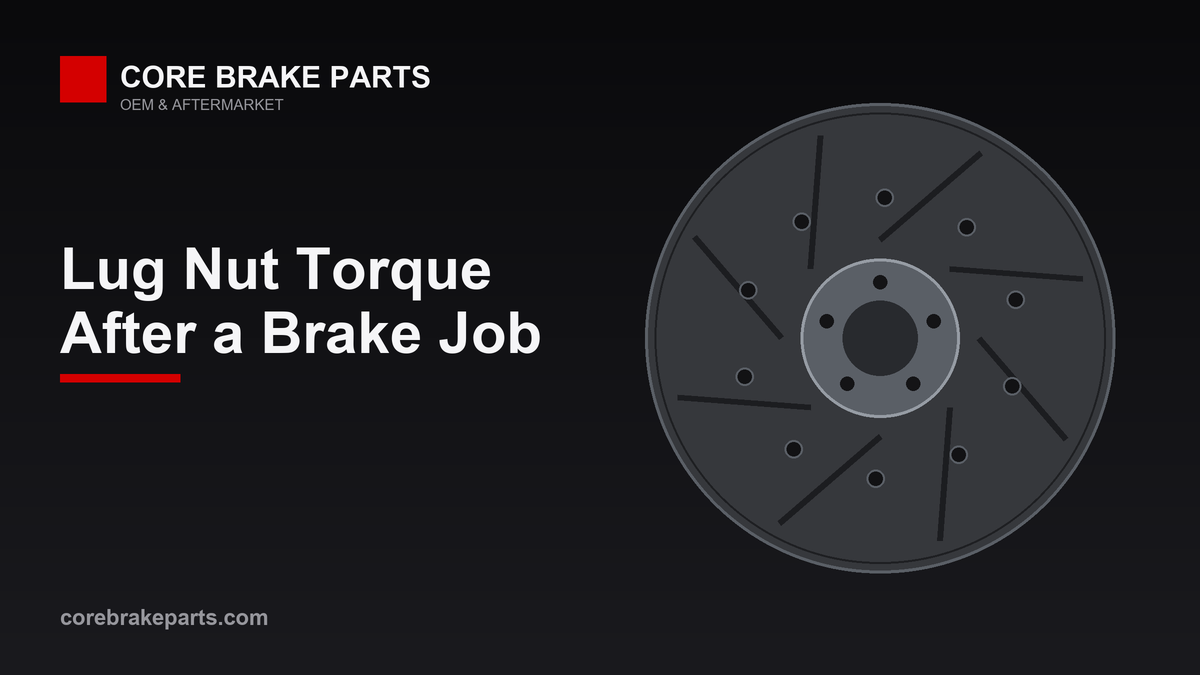 Brake rotor illustration for a guide to lug nut torque sequence after a brake job