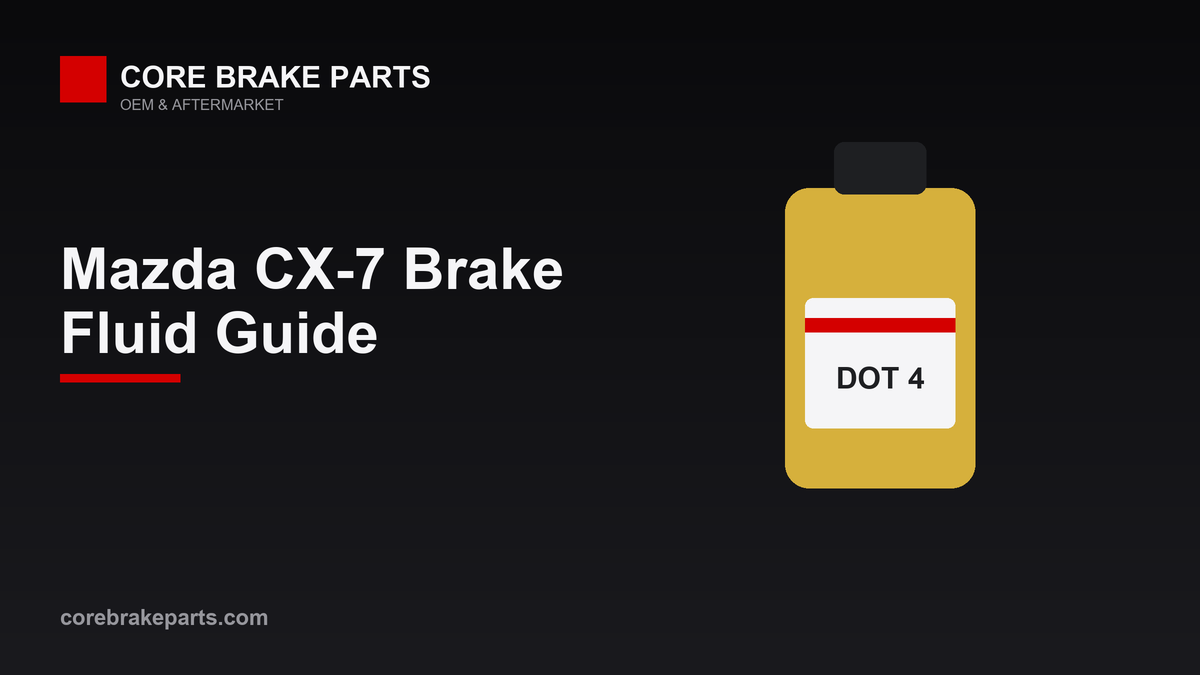 Mazda CX-7 brake fluid type and flush interval guide