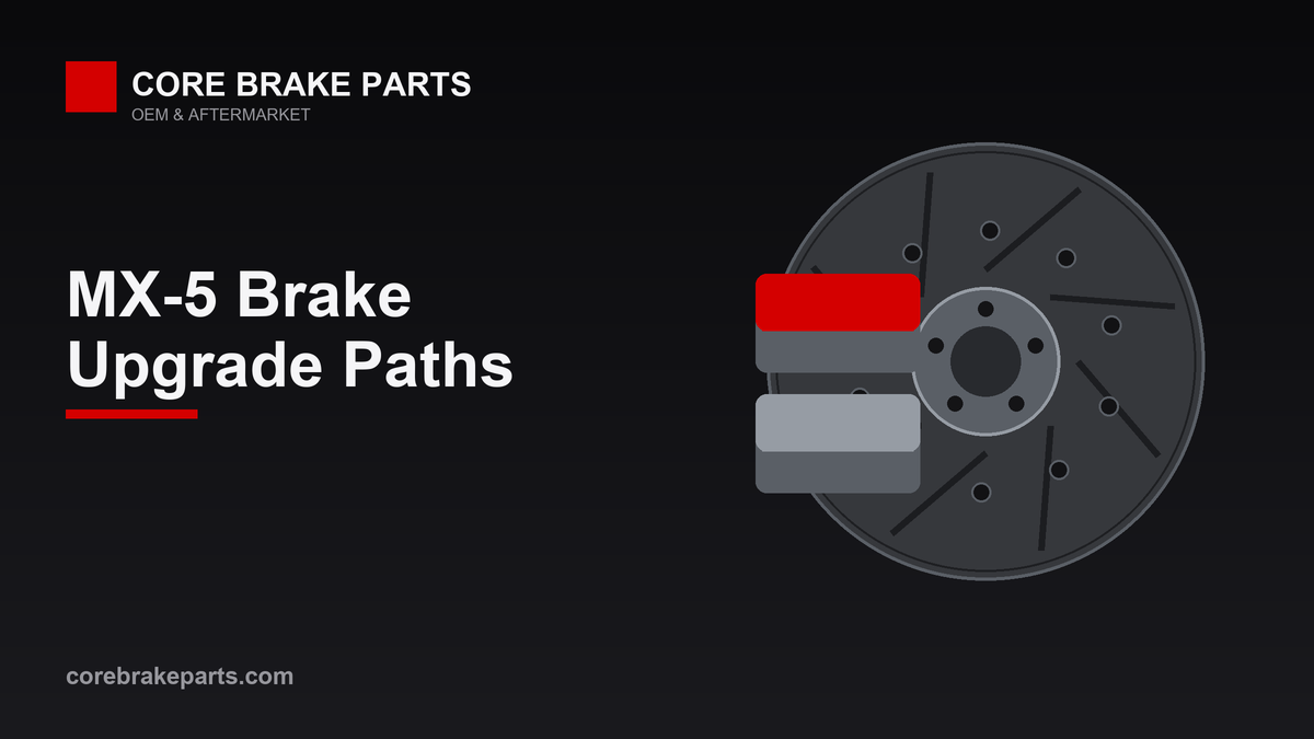 Mazda MX-5 brake upgrade options from pads to a big brake kit