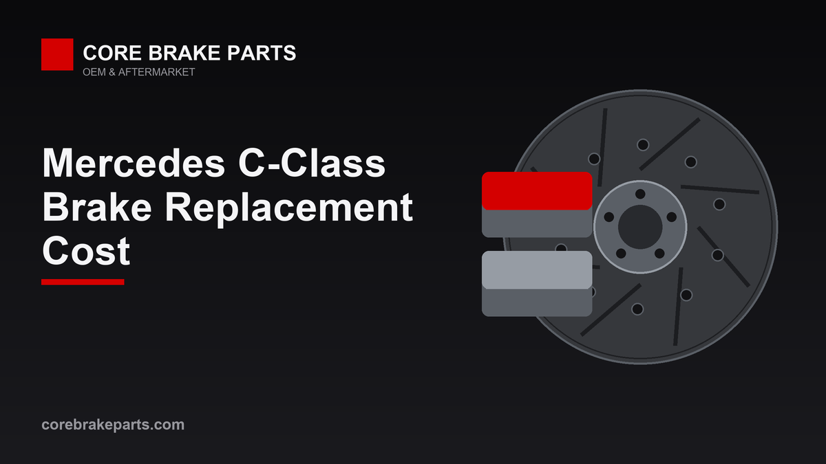 Brake replacement cost for the Mercedes C-Class