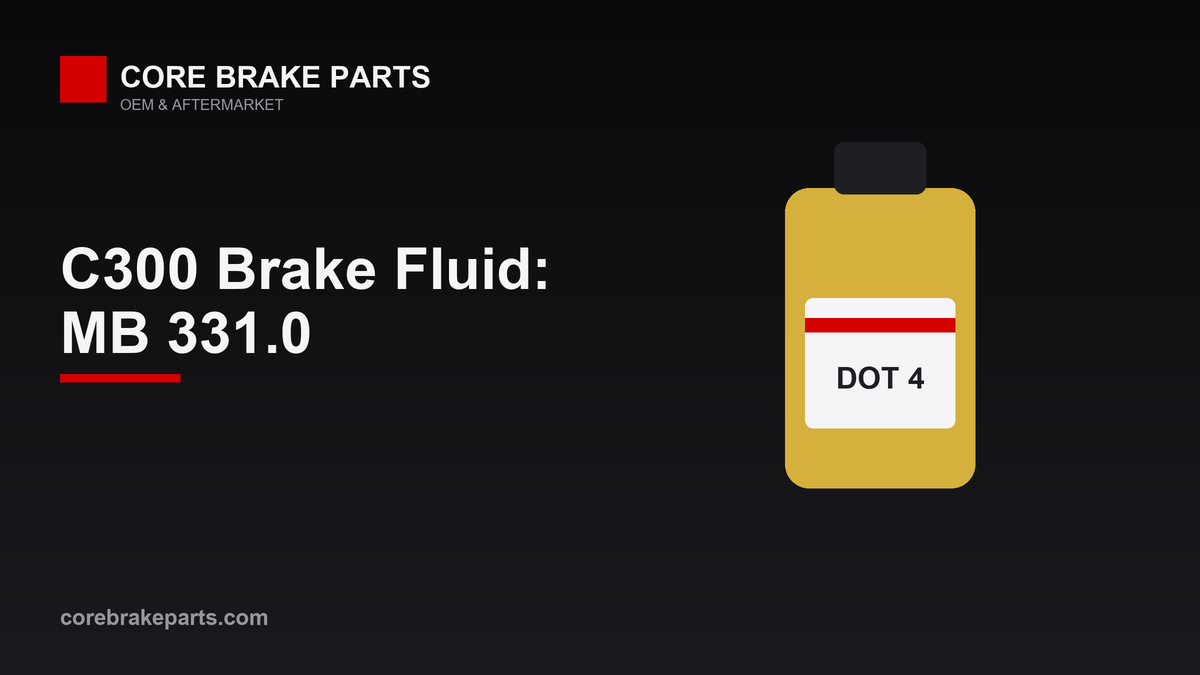 Mercedes-Benz C300 brake fluid MB 331.0 DOT 4 flush interval guide