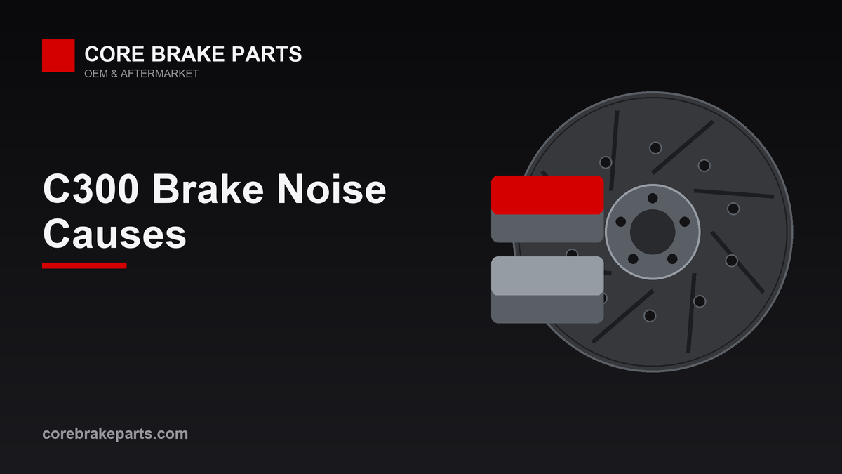 Brake pads and rotors for a Mercedes-Benz C300 brake noise diagnosis