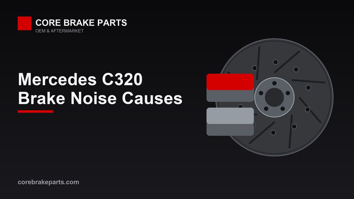 Brake pads and rotors illustrating Mercedes-Benz C320 brake noise causes