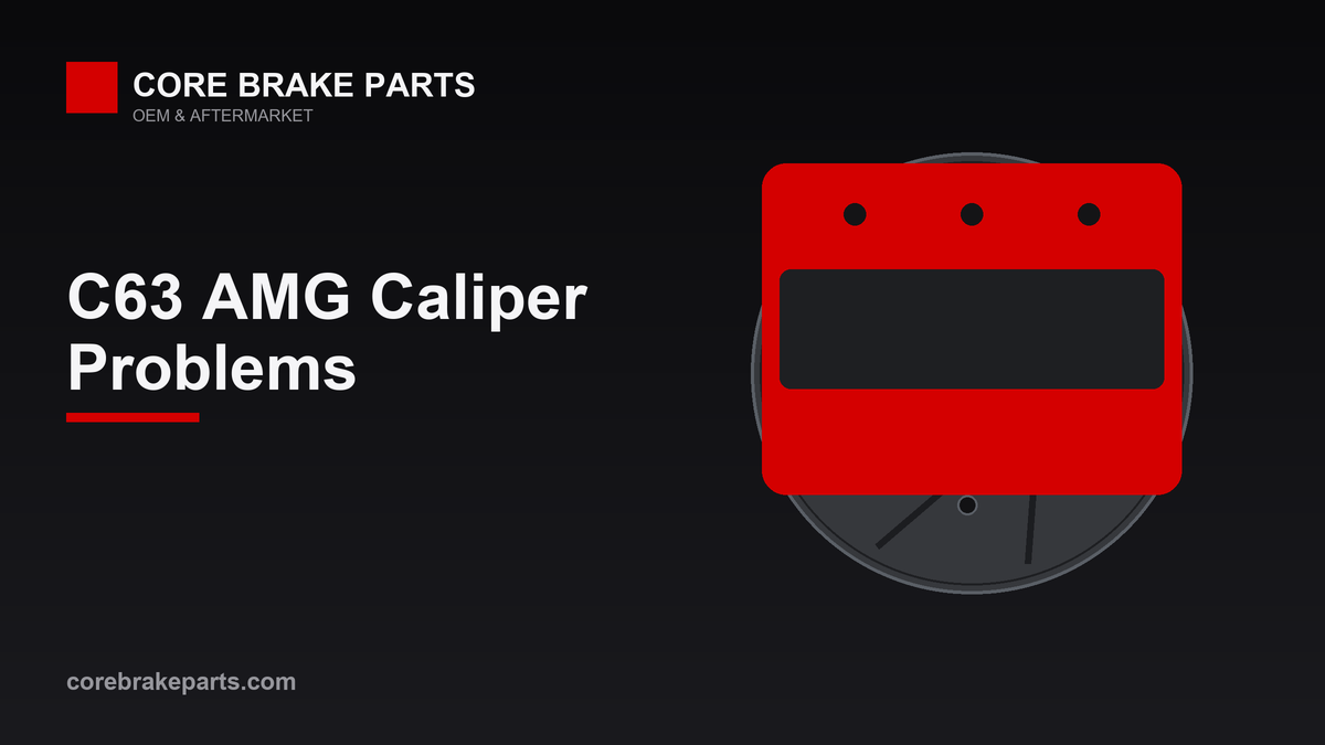 Mercedes-Benz C63 AMG multi-piston brake caliper problems and replacement