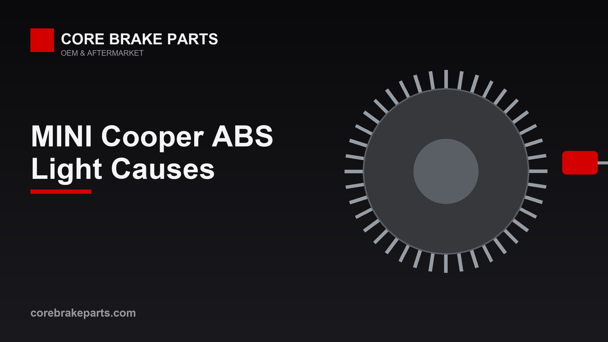 Diagram of an ABS warning light and wheel speed sensor for a 2014-2022 MINI Cooper