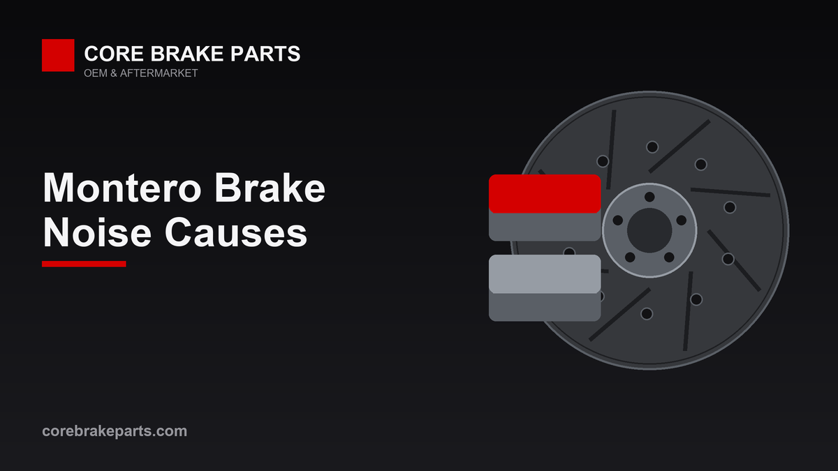 Brake pads and rotor illustrating Mitsubishi Montero brake noise causes