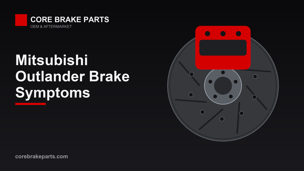 Common brake problems on the Mitsubishi Outlander