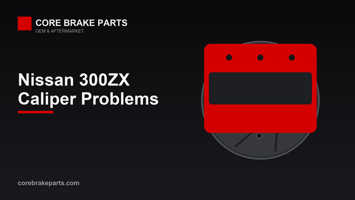 Four-piston brake caliper for the Nissan 300ZX Z32