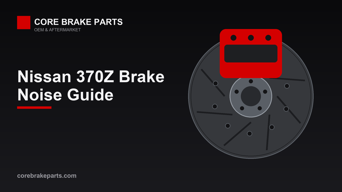Brake caliper and rotor illustration for Nissan 370Z brake noise diagnosis