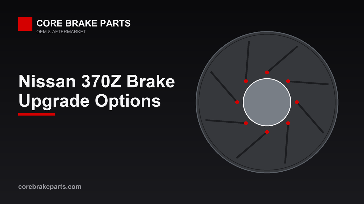 Two-piece slotted brake rotor upgrade for the Nissan 370Z