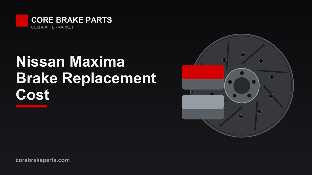 Brake replacement cost for the Nissan Maxima