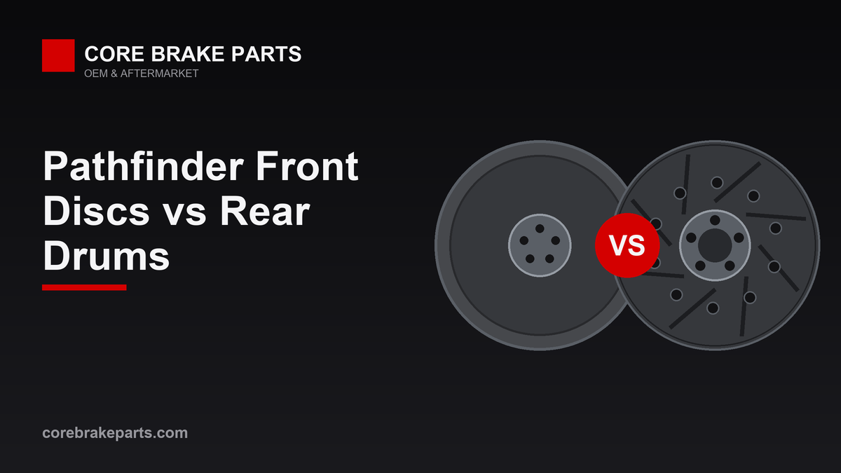 Front disc brake versus rear drum brake on a 1998-2004 Nissan Pathfinder