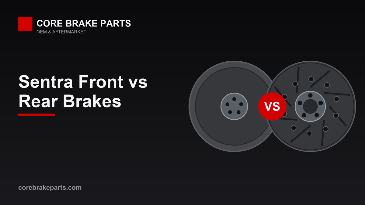 Front disc brake versus rear drum brake on a 2013-2019 Nissan Sentra