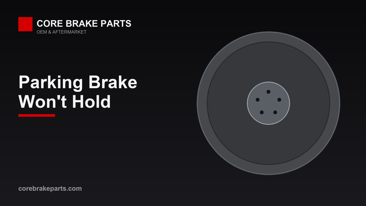 Parking brake drum and hardware