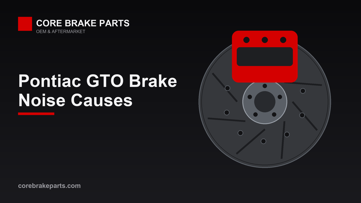 Brake caliper and rotor illustrating 2004-2006 Pontiac GTO brake noise diagnosis