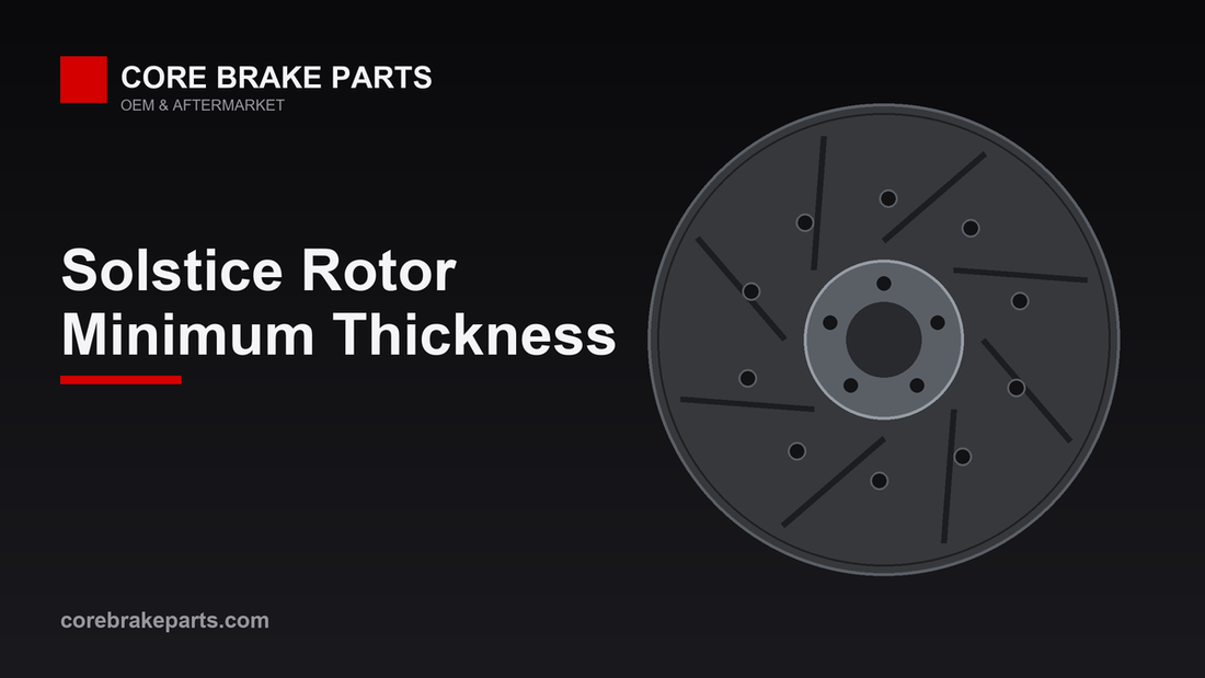 Front vented and rear solid brake rotors for the 2006-2009 Pontiac Solstice