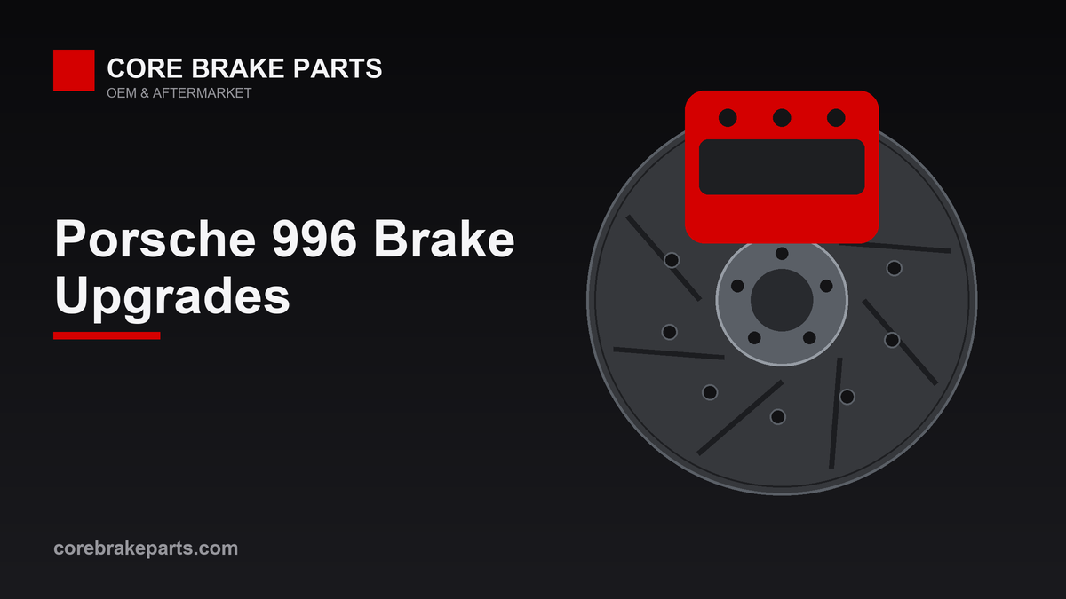 Big brake caliper and two-piece slotted rotor for a Porsche 996