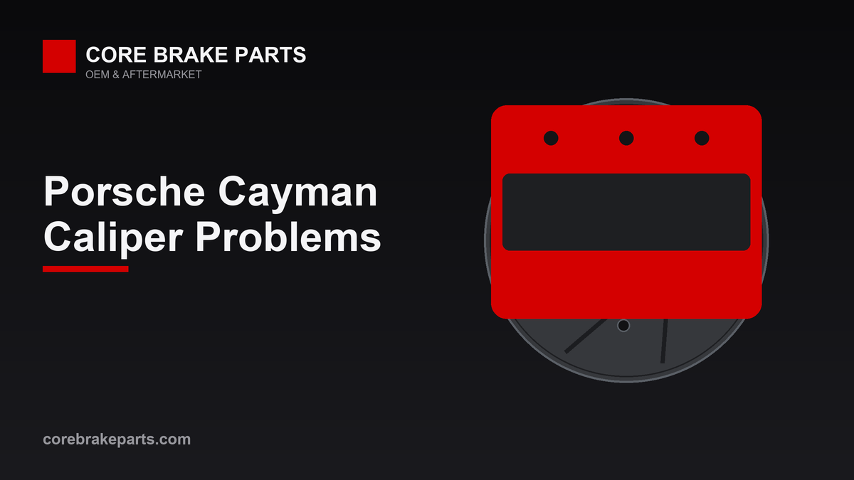 Porsche Cayman fixed brake caliper problems and replacement guide