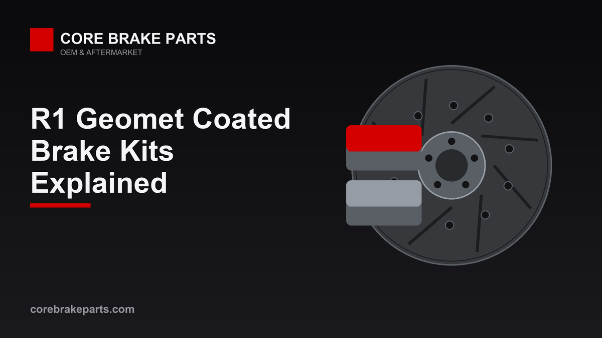 Geomet coated brake rotors and brake pads kit