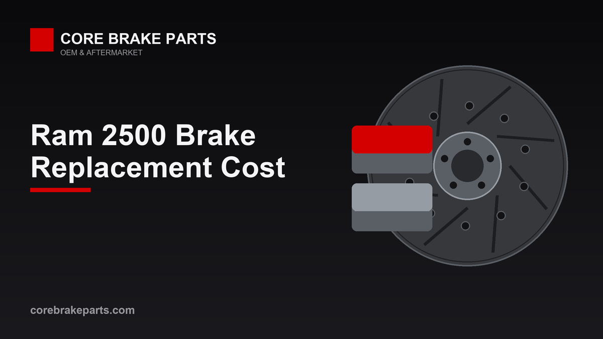 Brake replacement cost for the Ram 2500