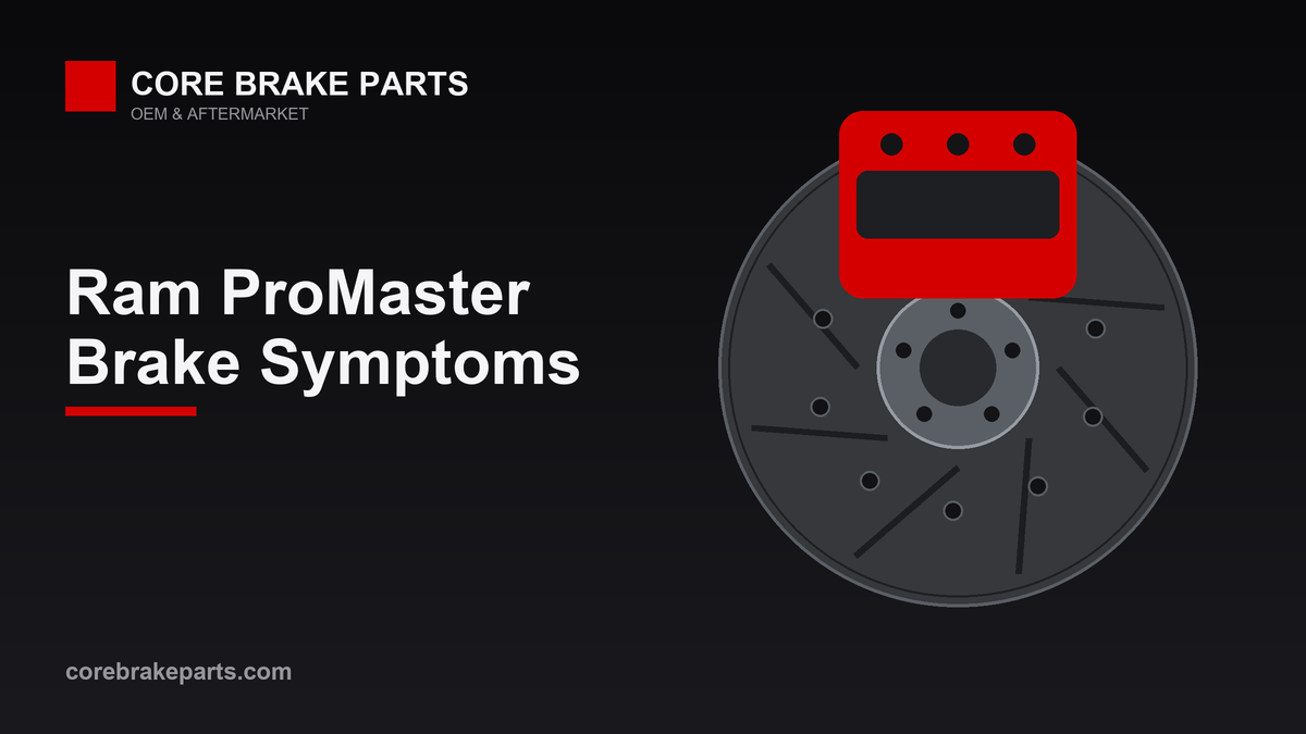 Common brake problems on the Ram ProMaster