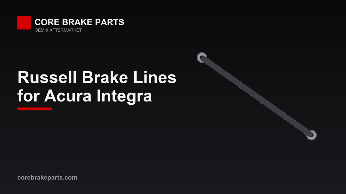 Stainless steel braided brake line kit for the Acura Integra