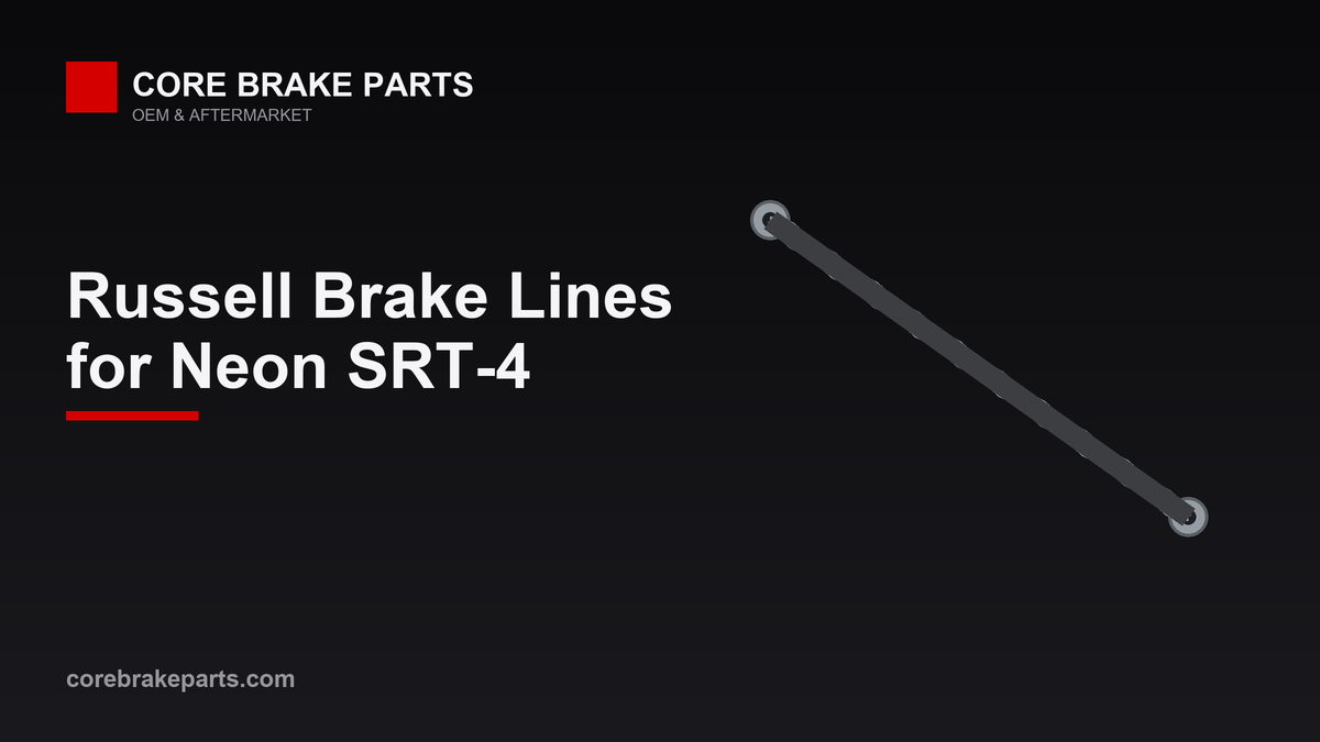 Stainless steel braided brake line kit for the 2003-2005 Dodge Neon SRT-4