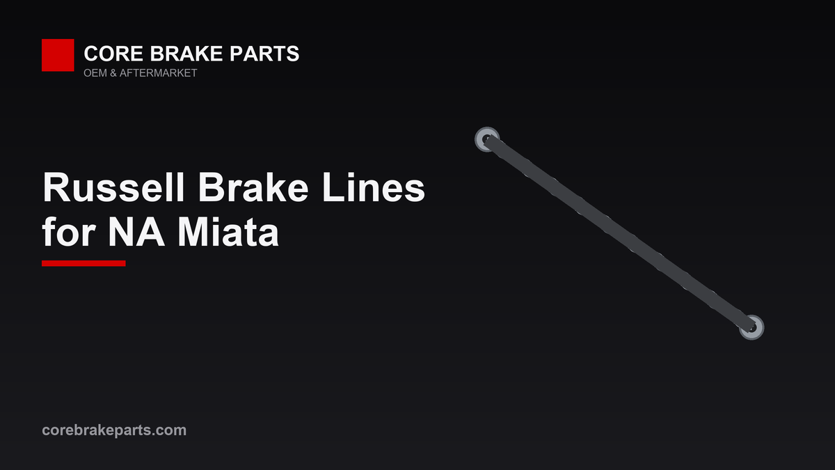 Stainless braided brake line for the 1990-1997 Mazda Miata