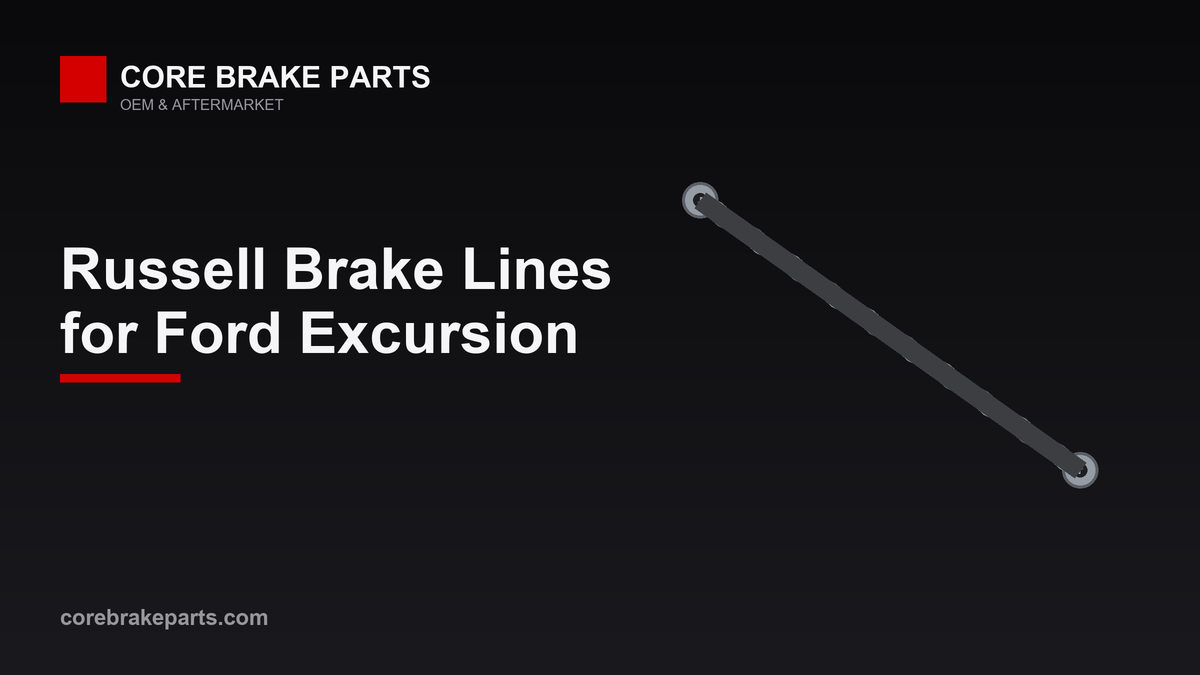 Stainless braided brake line kit for a lifted Ford Excursion 4WD