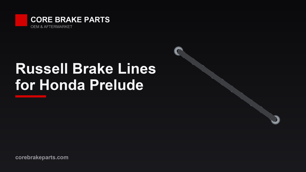 Stainless steel braided brake line kit for the Honda Prelude