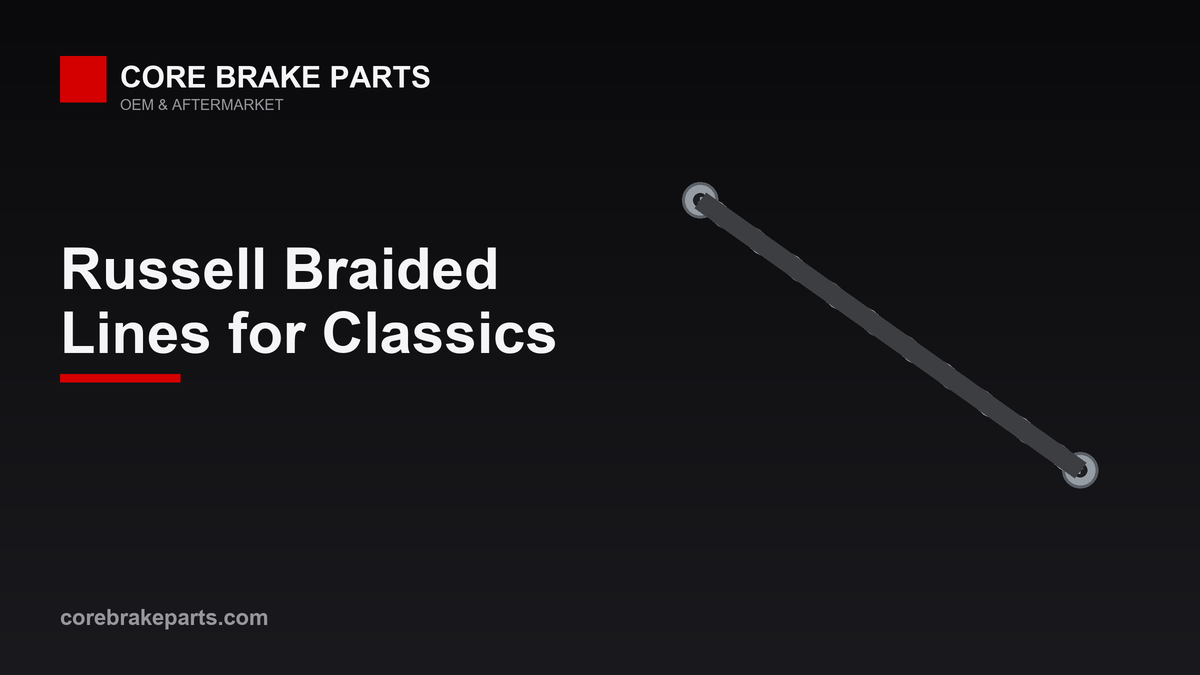 Stainless braided brake line kit for classic car brake hose replacement