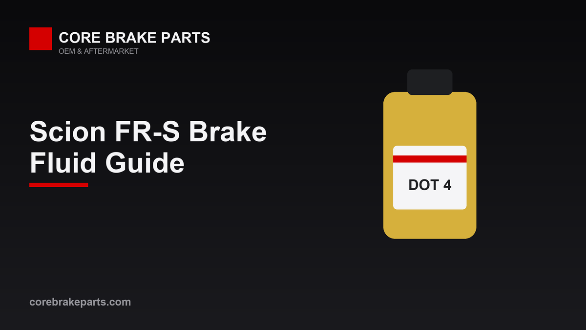 Brake fluid guide for the 2013-2016 Scion FR-S