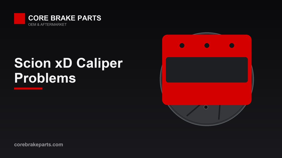 Front brake caliper for the 2008-2014 Scion xD