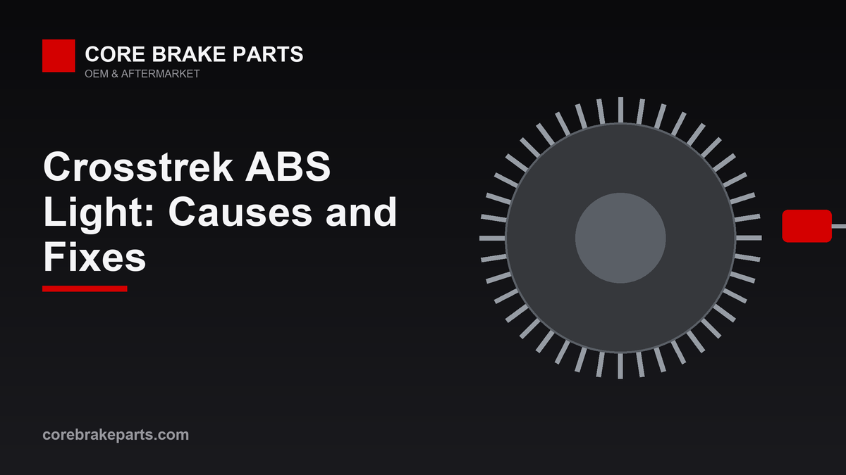Diagram of an ABS wheel speed sensor and brake system for a Subaru Crosstrek