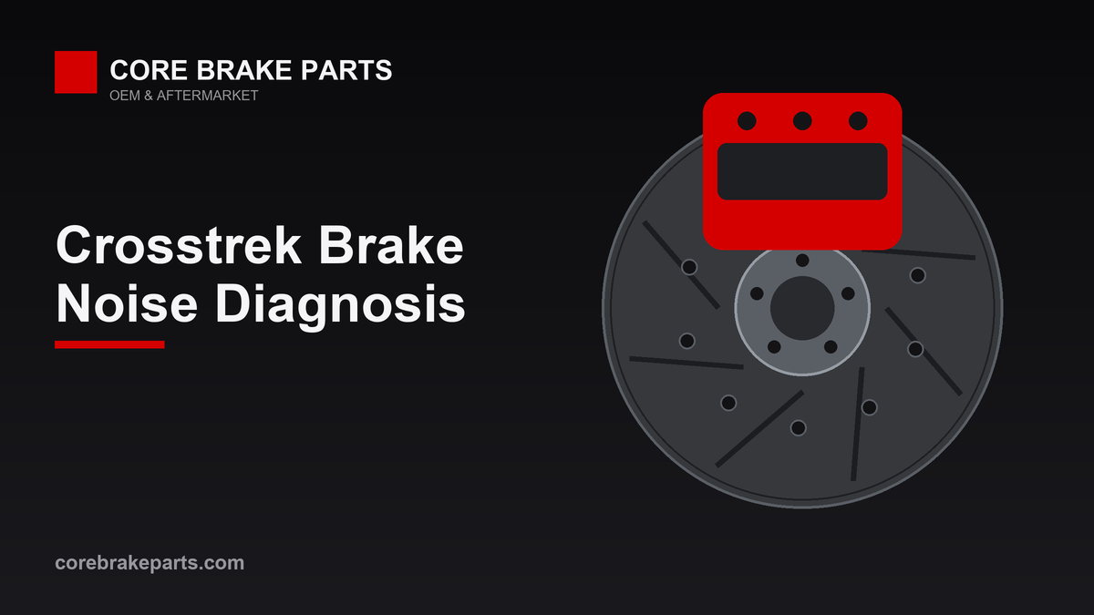 Brake caliper and rotor illustrating Subaru Crosstrek brake noise diagnosis