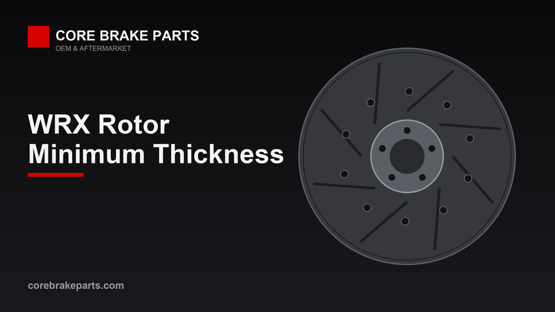 Front and rear brake rotors for a 2015-2021 Subaru WRX