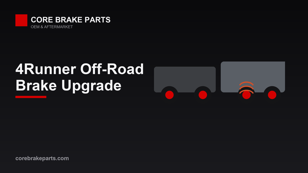 Toyota 4Runner off-road brake upgrade with truck-rated pads and slotted rotors